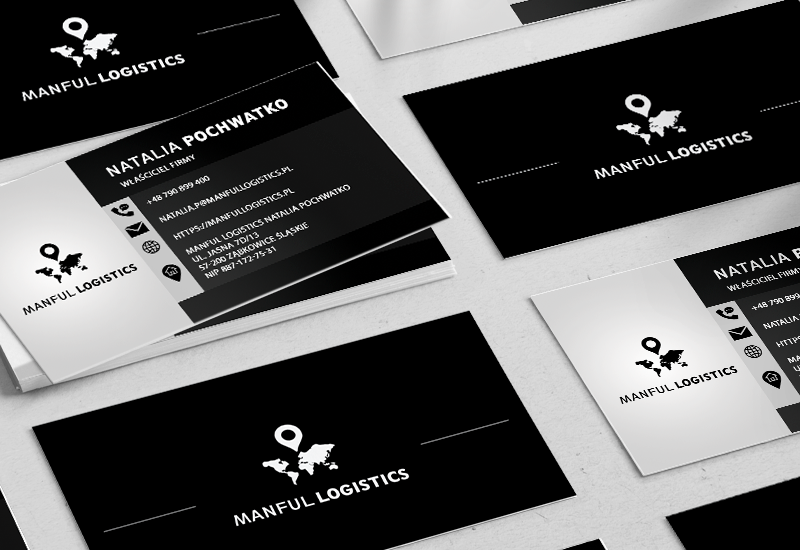 Wizytówki Manful Logistics