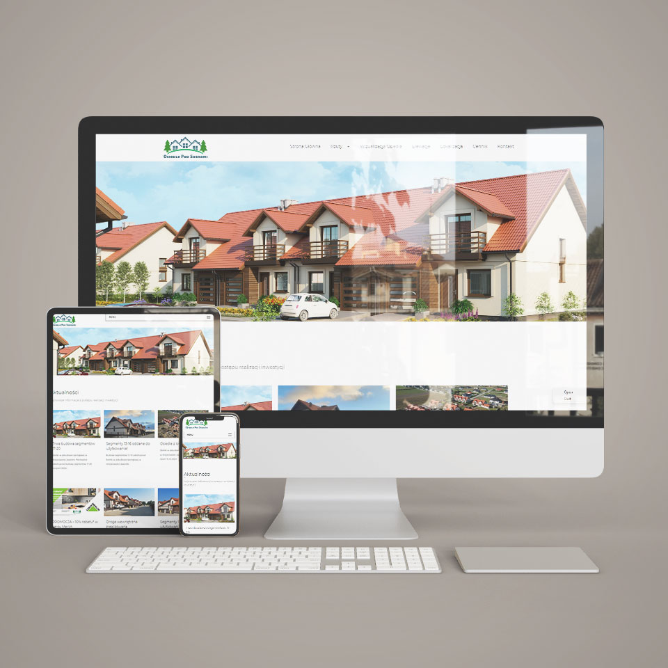 Osiedle Pod Sosnami - Domy do zamieszkania - Strona WWW