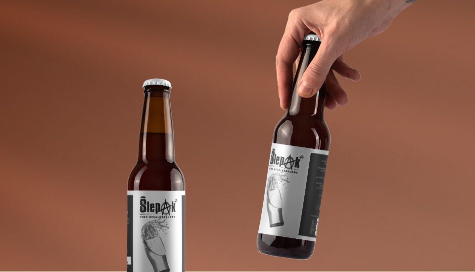 Ślepak - Piwo etykieta