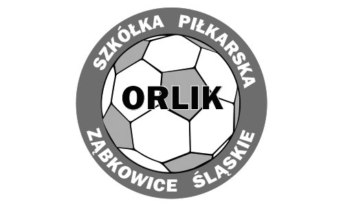 Logo Szkółka Piłkarska Orlik Ząbkowice Śląskie czarno-białe