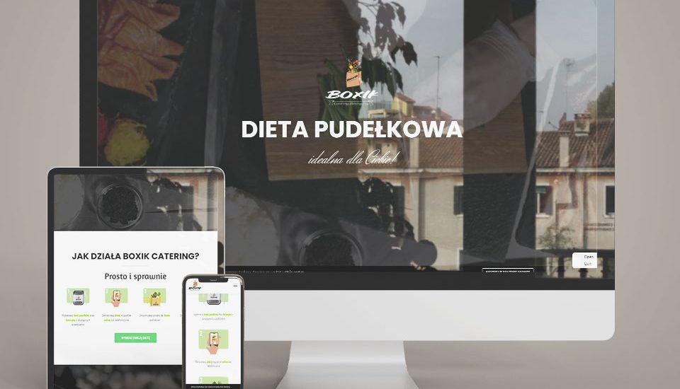 Boxik Catering Dietetyczny - strona WWW
