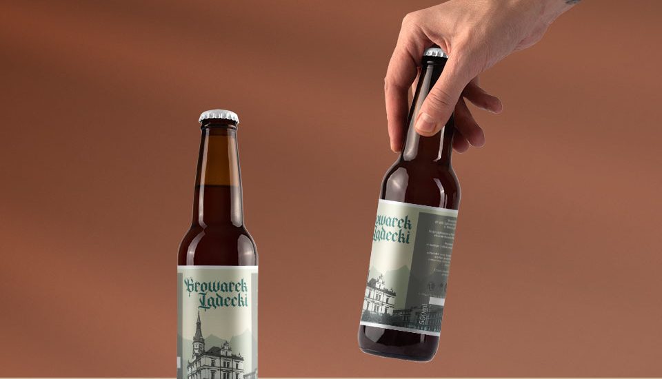 Etykieta Browar Lądecki