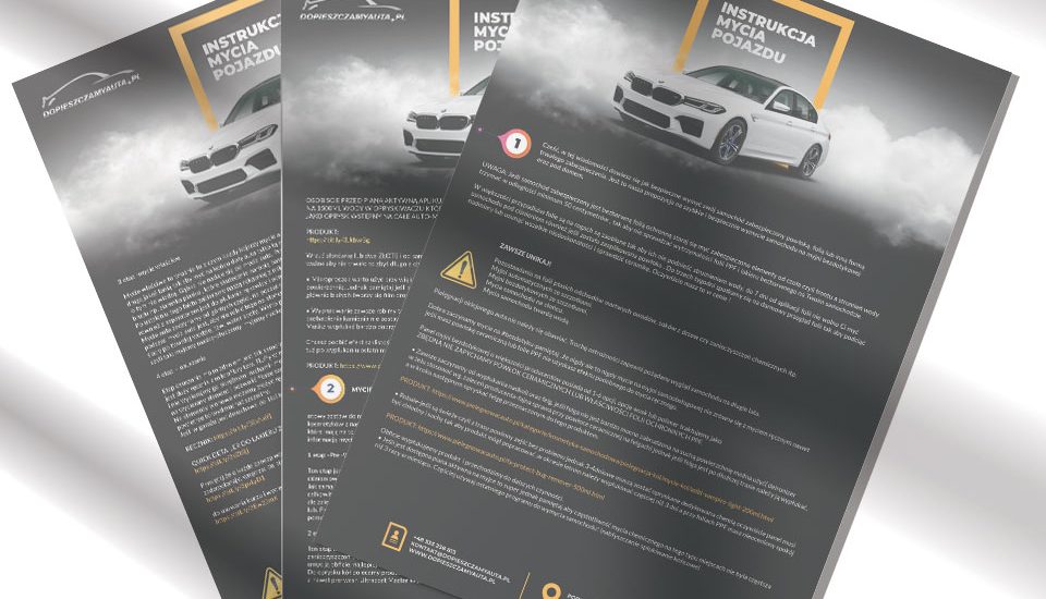 DopieszczamyAuta.pl - instrukcja mycia samochodu