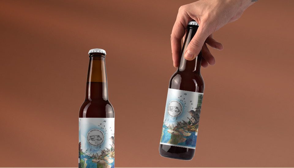 Piwo Foodtruck land - etykieta