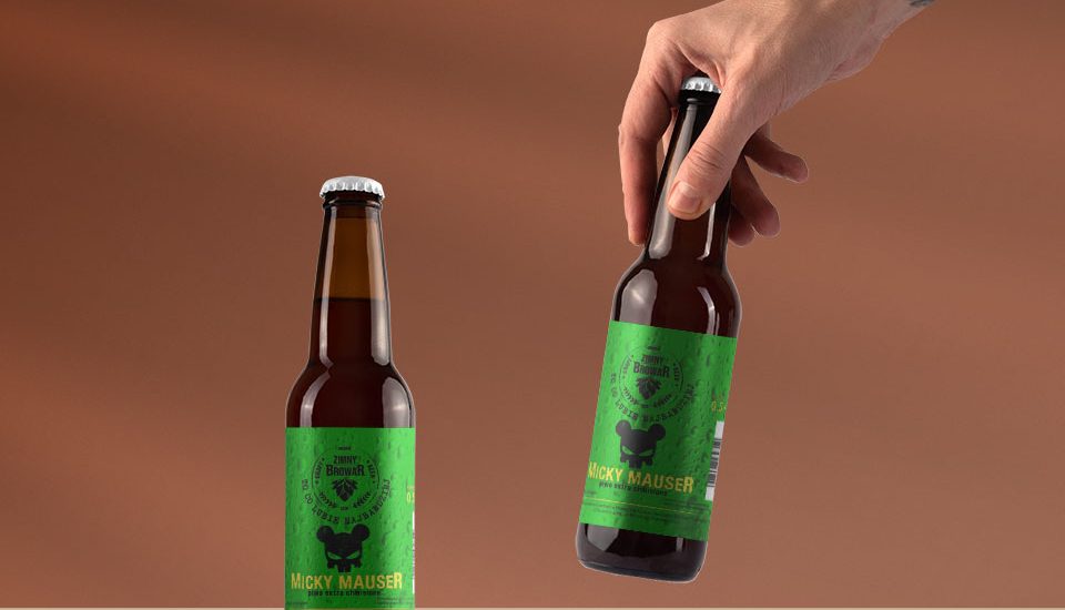 Etykieta Zimny Browar Micky Mauser