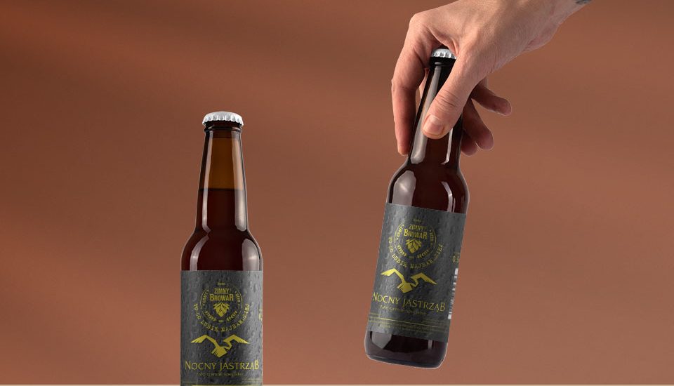 Etykiety Nocny Jastrząb Zimny Browar