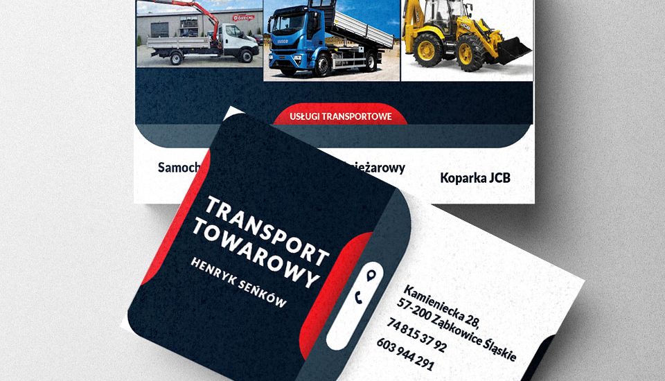 Wizytówki Henryk Seńków - Transport