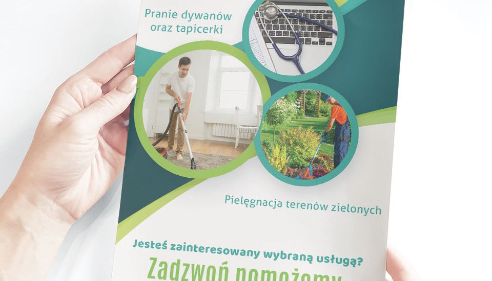 Ulotka Korigel - Usługi porządkowe