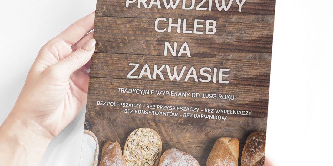 Ulotka dla piekarni Bohaterów Getta w Ząbkowicach Śląskich