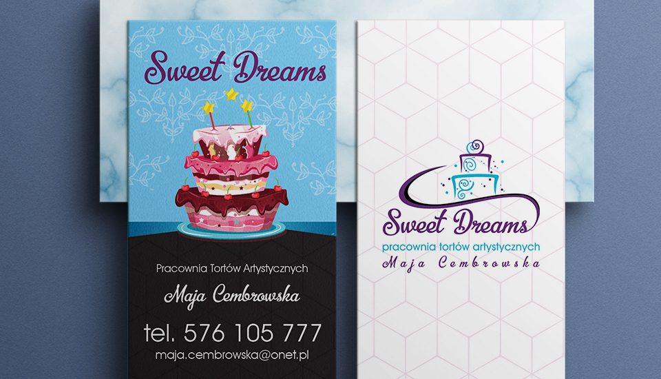 Wizytówki Sweet Dreams pracownia tortów artystycznych