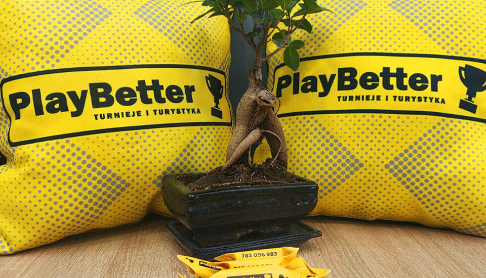 Poduszka reklamowa PlayBetter Turnieje i Turystyka