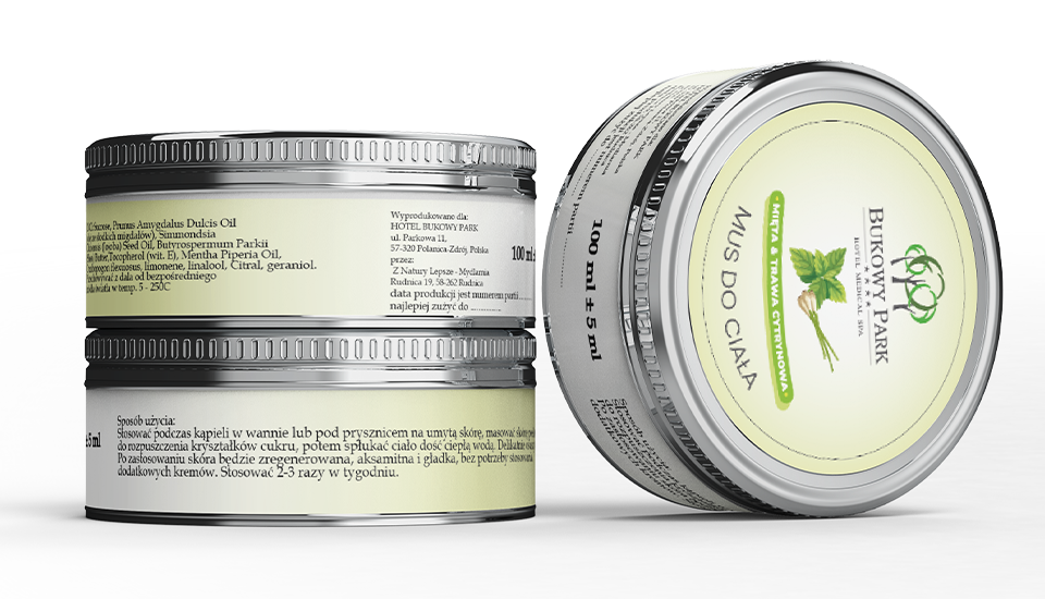 Bukowy park - branding produktów